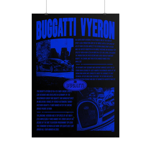 Bugatti Veyron Poster