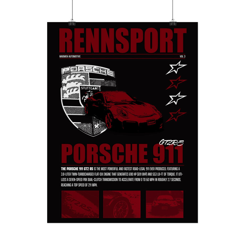 Porsche 911 GT2RS Poster