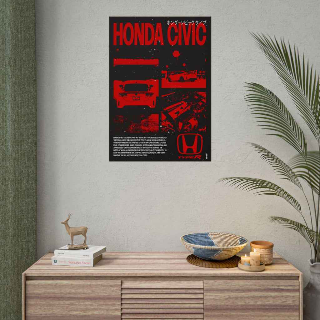 Honda Civic Type R Poster