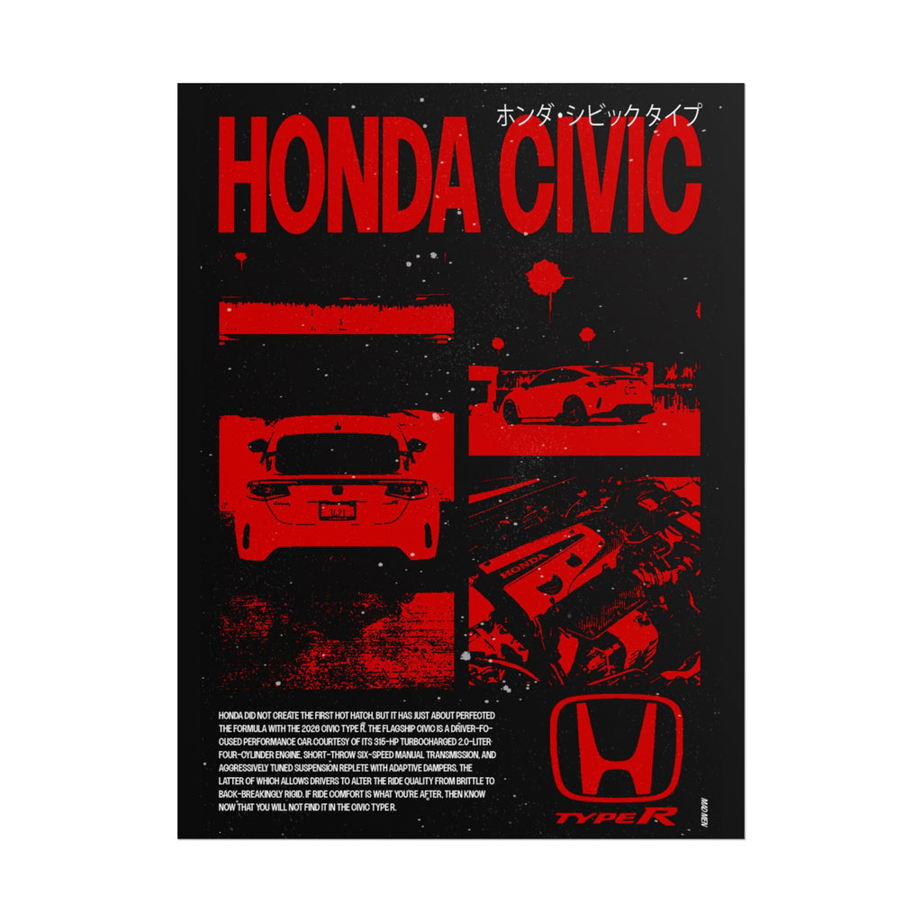 Honda Civic Type R Poster