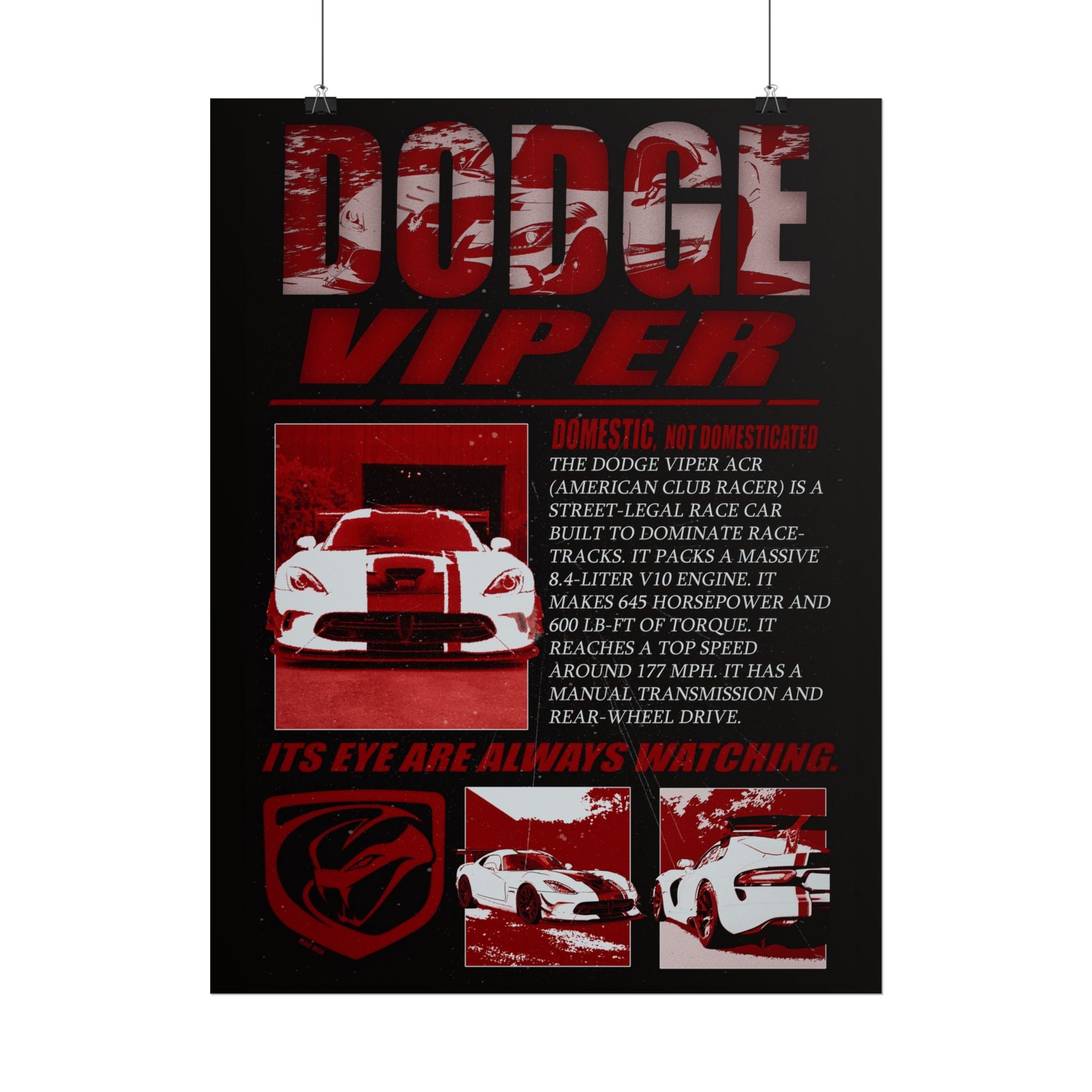Dodge Viper Poster
