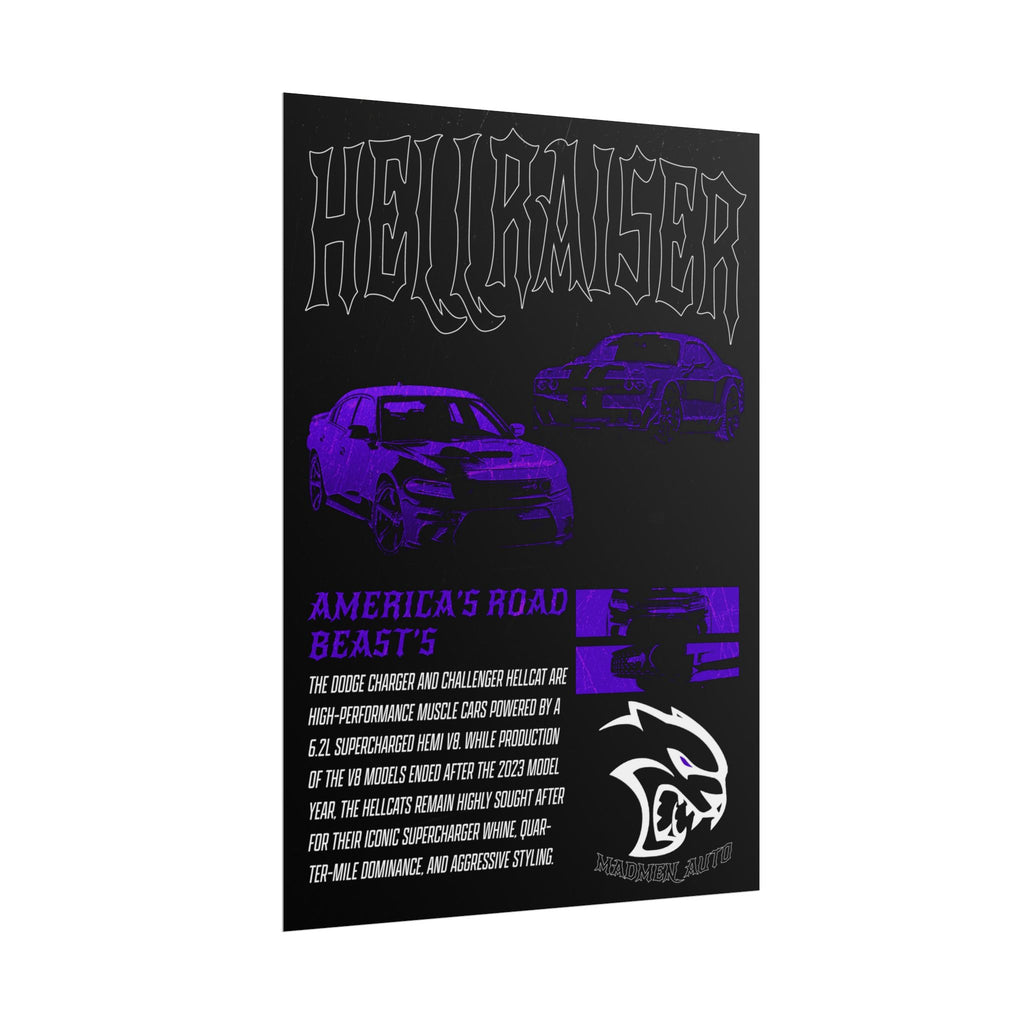 Dodge Hellcat Charger and Challenger Poster