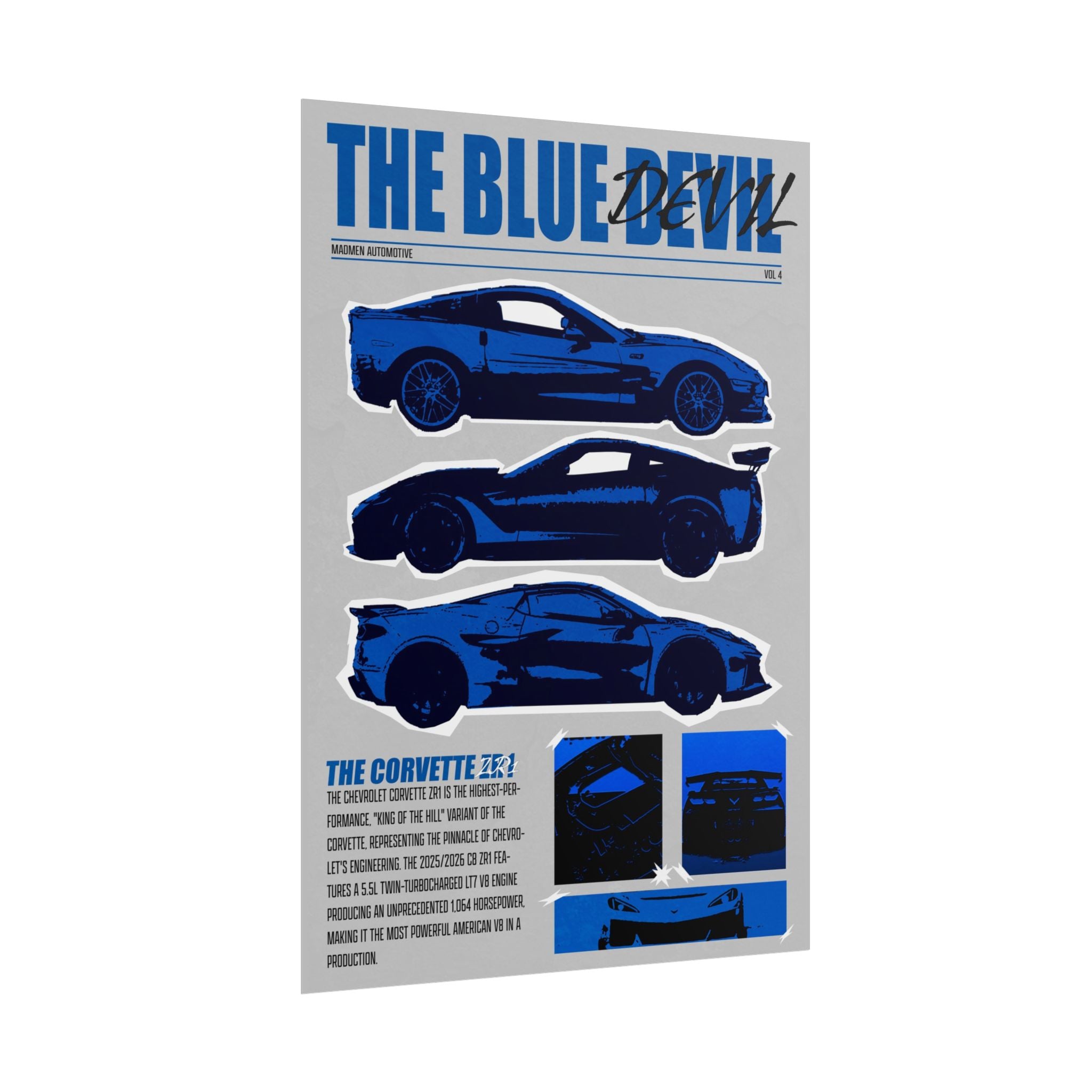 Corvette ZR1 Generations (C6-C8) Poster