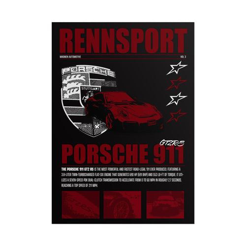 Porsche 911 GT2RS Poster