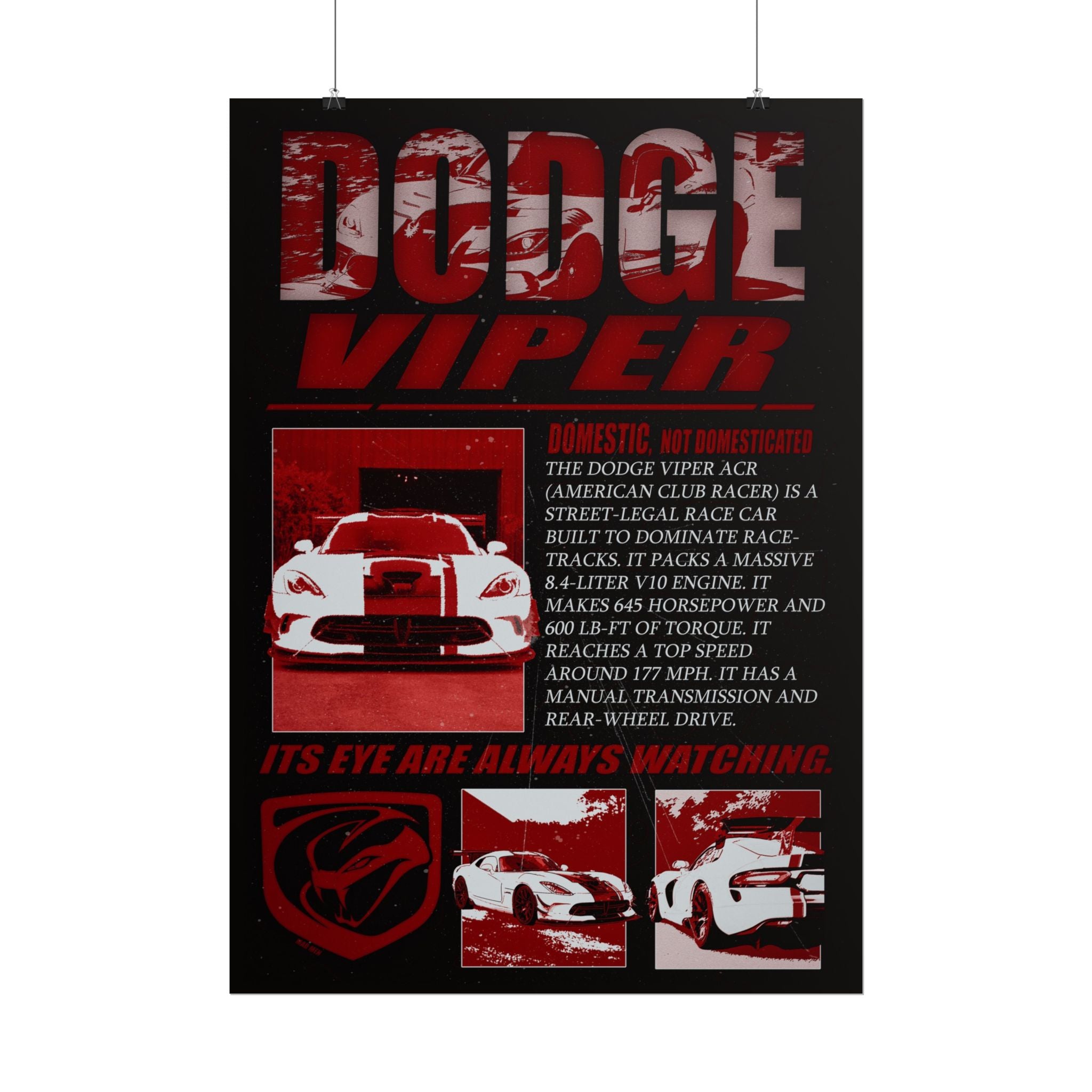 Dodge Viper Poster