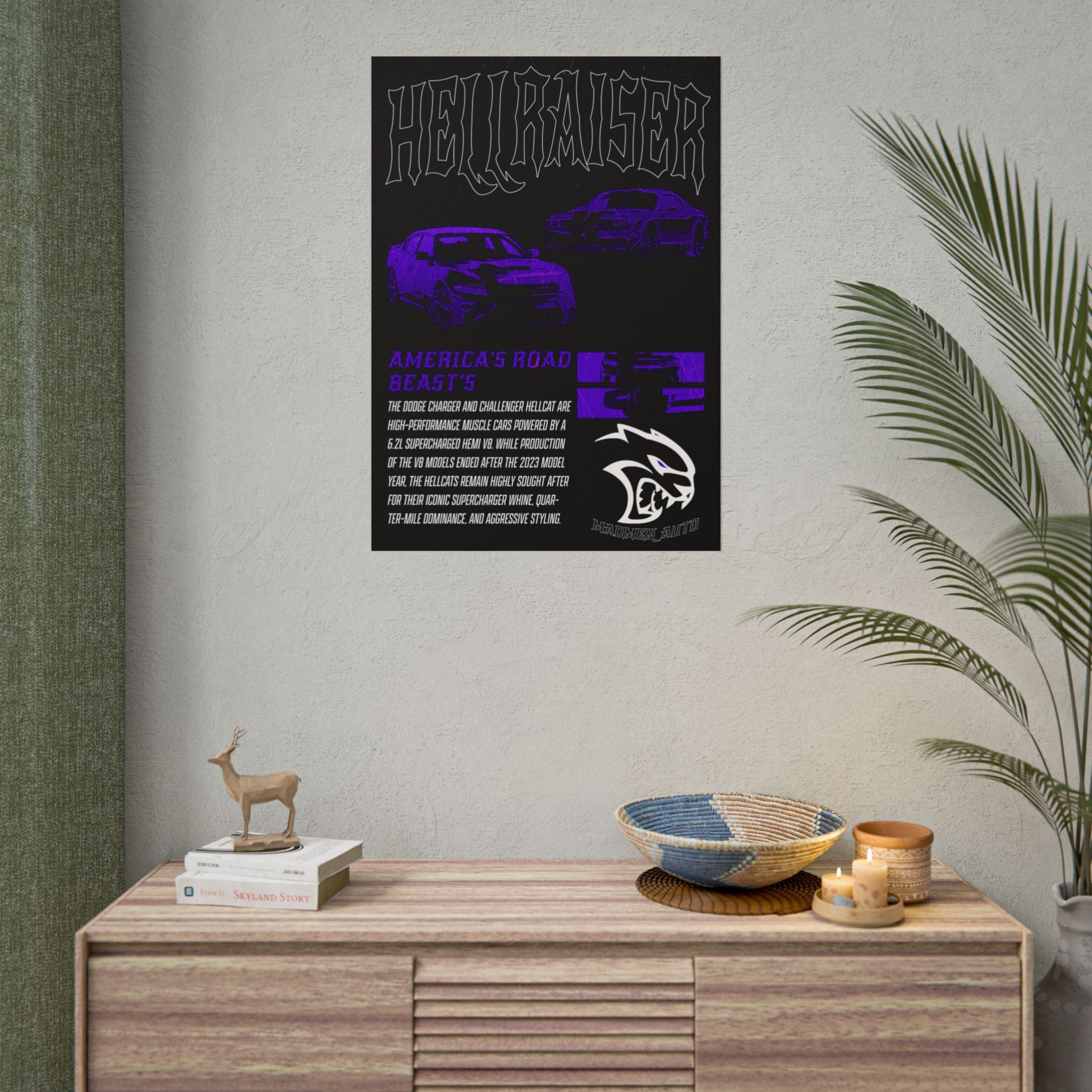 Dodge Hellcat Charger and Challenger Poster