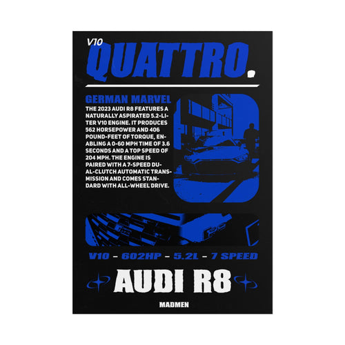 Audi R8 Poster