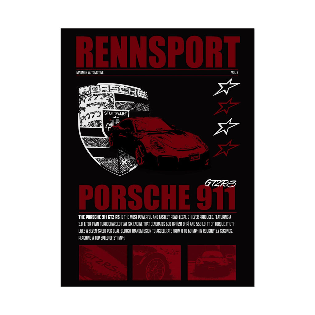 Porsche 911 GT2RS Poster