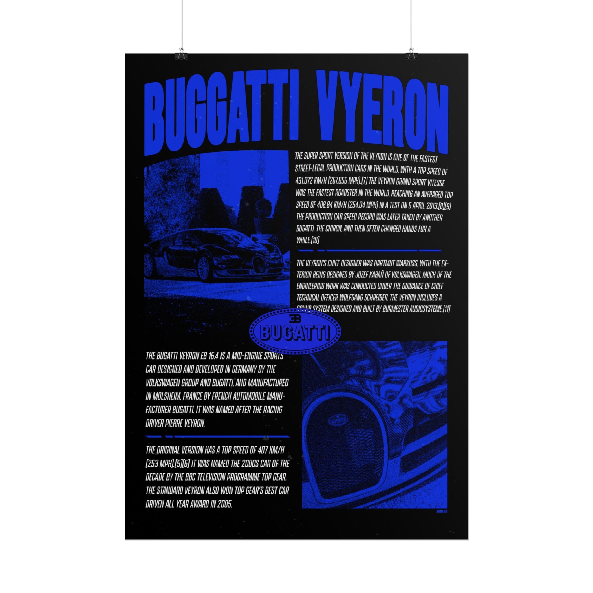 Bugatti Veyron Poster