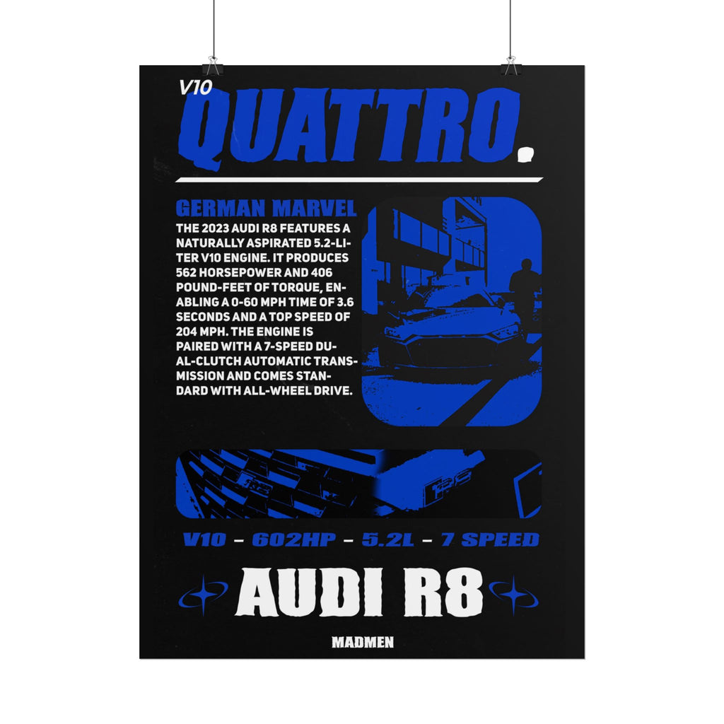 Audi R8 Poster