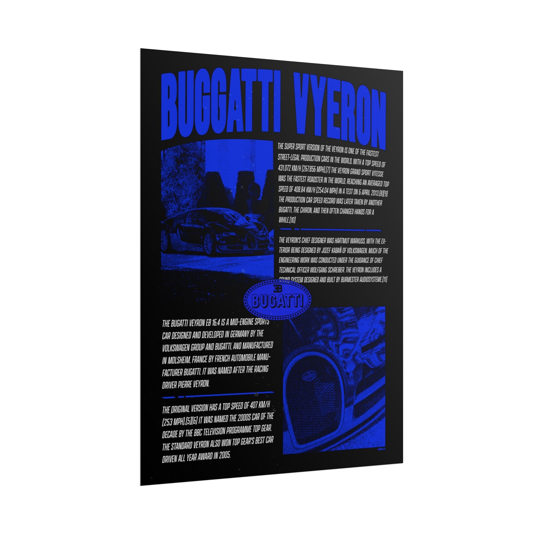 Bugatti Veyron Poster