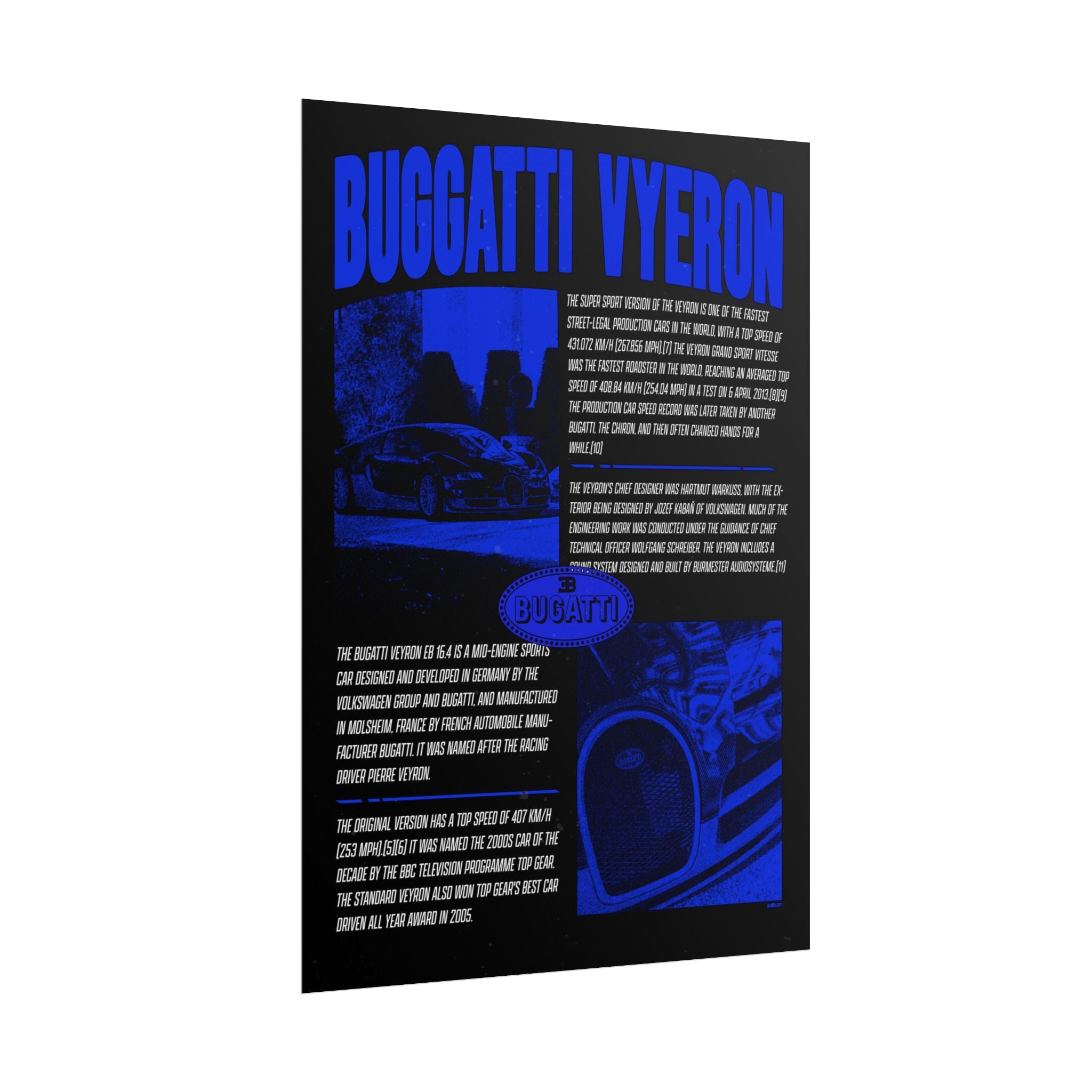 Bugatti Veyron Poster